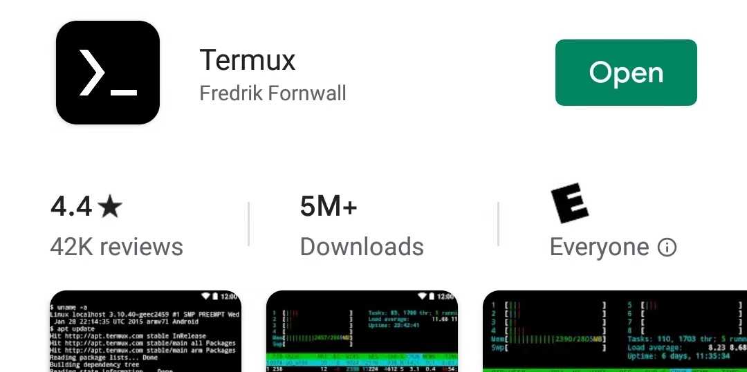 Termux app